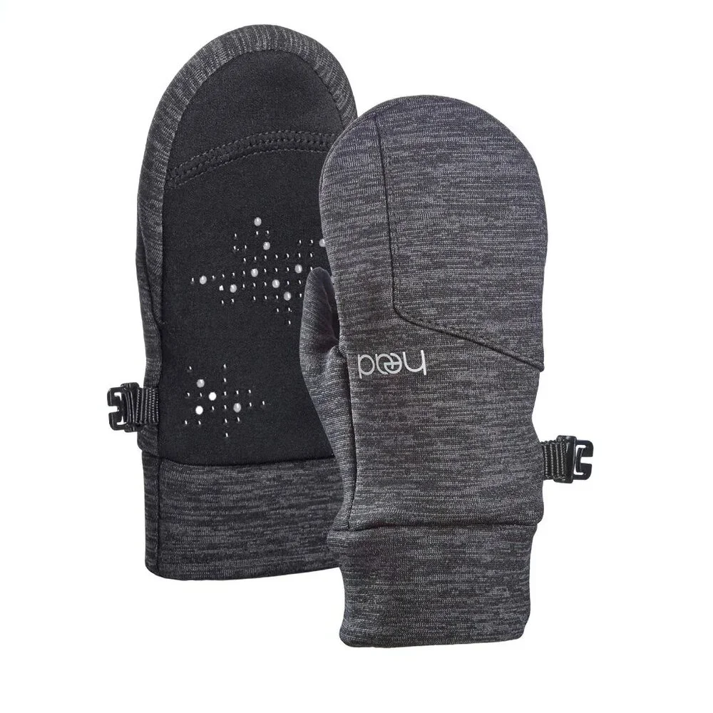 HEAD Kids’ Touchscreen Mittens - Dark Heather Gray xs
